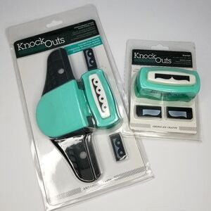 American Crafts "Knock Outs" Interchangeable Border Punch System- New in Package